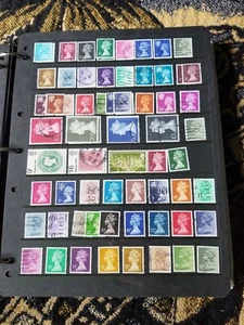 Great Britain Stamp Collection - Used - 13 Scans - A28 - iv - Picture 1 of 13