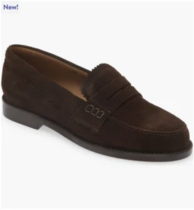 Nuevo en caja mocasín para mujer Golden Goose gamuza clásica, ébano, 5731 - al por menor $450 - Imagen 1 de 6