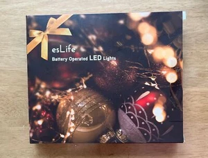 [Paquete de 2] Luces de hadas BXROIU a pilas, cadenas SilverWire 8 modos 5m 50led C - Imagen 1 de 3