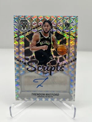 2023-24 PANINI MOSAIC BASKETBALL TRENDON WATFORD SCRPITS AUTO MS-WAT NETS - Image 1 of 2