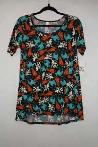 Nueva con etiquetas Camiseta LuLaRoe Disney Perfecta Talla XXS Negra con Personajes de Aladdin - Imagen 1 de 4