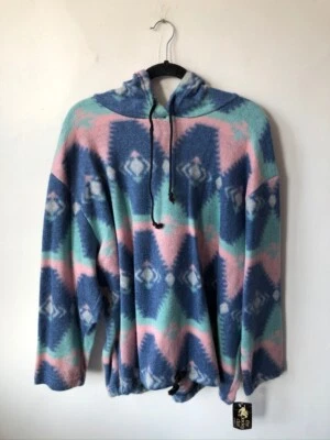 Sudadera con capucha polar vintage The Jockey Club para mujer OSFA deadstock nueva con etiquetas años 90 Foto 1 de 4