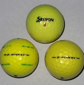 12 pelotas de golf amarillas Srixon Z Star XV usadas grado 4A AAAA - Imagen 1 de 3