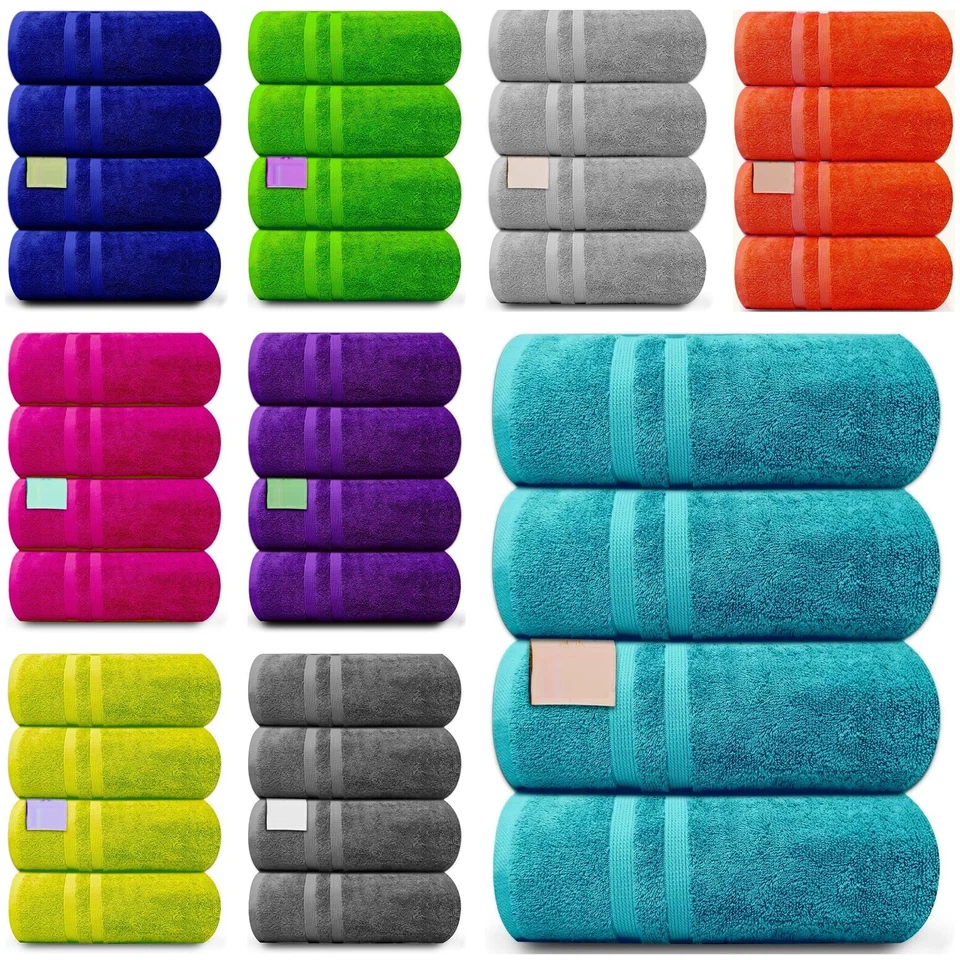 4X Extra Large Jumbo Bath Sheets 100% Premium Egyptian Cotton Soft Towel 600 GSM - Image 1 of 1