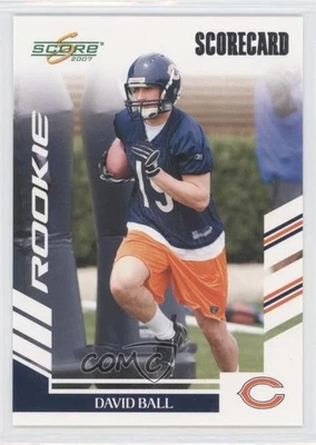 2007 Score Rookie Scorecard /750 David Ball #380 Rookie RC - Image 1 of 2