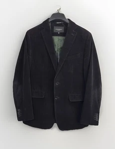 Banana Republic Herren Gr. 38R Cord Blazer Jacke Schwarz 2 Knopf Sport Mantel - Bild 1 von 10