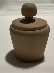 Butter Mold Wood Press Stamp Flower Reeds Primitive Small - Picture 1 of 6