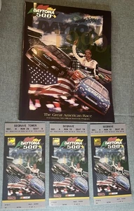 Daytona 500 2/14/99 Dale Earnhardt~3 ticket stubs/Jeff Gordon Win~W/ Program Mag - Picture 1 of 13