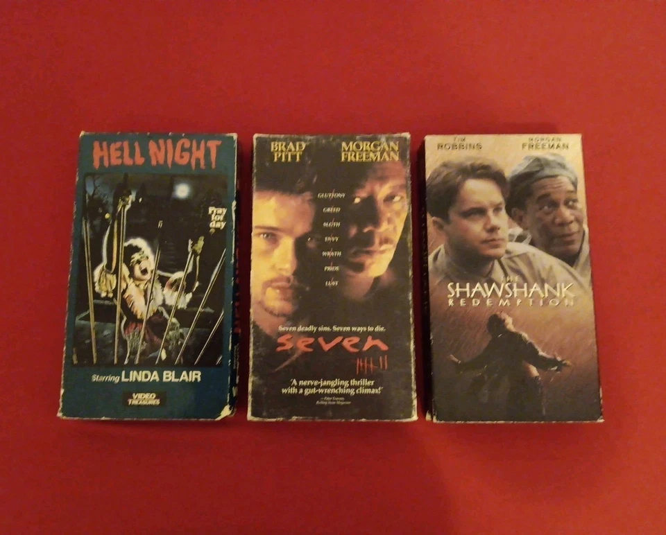VHS Cassette Movie's Action Crime Thriller Horror Vintage Scary Movie Lot of 3 - Image 1 of 4