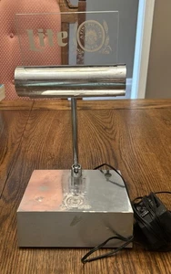 Miller Lite A FINE PILSNER BEER Schreibtisch Registrierkassenlampe VNTG 1982 NOT WORKING - Bild 1 von 9