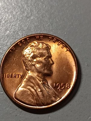 👉1958-D RED WHEAT PENNY Red Choice  - Image 1 of 2
