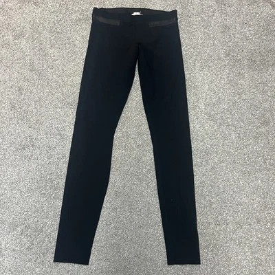 Calça legging Helmut Lang feminina pequena azul marinho cintura baixa cordeiro pullon skinny - Imagem 1 de 4