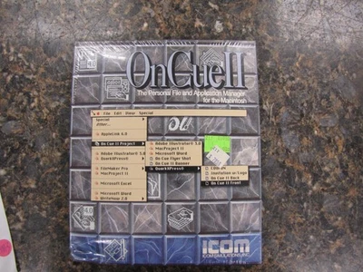 NEW SEALED- ON CUE II -Personal File & Application Manager for MACINTOSH -HM1 - Image 1 of 4