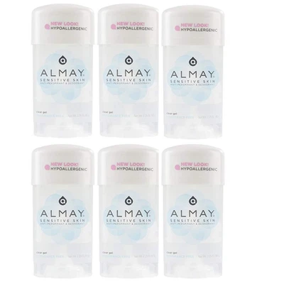 Almay Piel Sensible, Gel Transparente Sin Fragancia - 2.25 OZ, (Paquete de 6) Foto 1 de 4