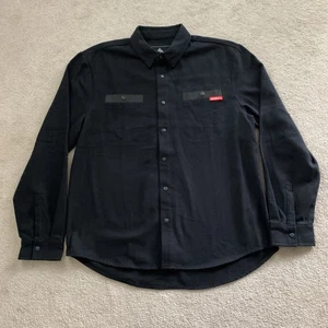 Camicia Odin MFG Moto Gear Manica Lunga ALTA Flanella Nera Taglia M Heavy Hitters - Foto 1 di 10