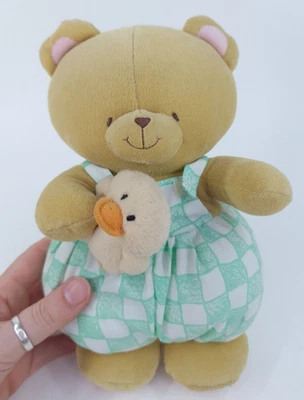 Forever Friends Plush Bear With Duck Vintage Hallmark - Bild 1 von 4