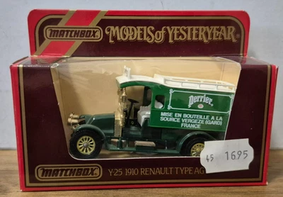 Y 25 1910 Renault TYPE AG PERRIER Models of Yesteryear Matchbox in J Box - Bild 1 von 2