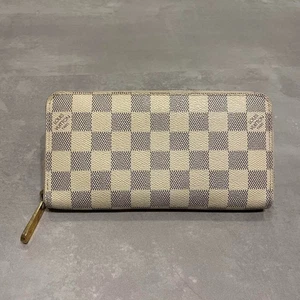 Autentico portafoglio lungo Louis Vuitton Damier Azur Zippy cerniera rotonda ... - Foto 1 di 12