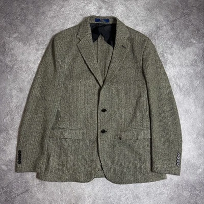 Polo Ralph Lauren Herringbone Sport Coat Wool Tweed Linen Men’s Size 42 - Image 1 of 4