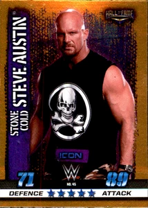 STONE COLD STEVE AUSTIN 2017 Topps Slam Attax WWE Gold Foil #45 Wrestling Card - Picture 1 of 3