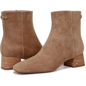 Sam Edelman Womens Paige Ankle Booties US 7.5 M EU 38 Tan Brown Suede NIB - Imagen 1 de 13