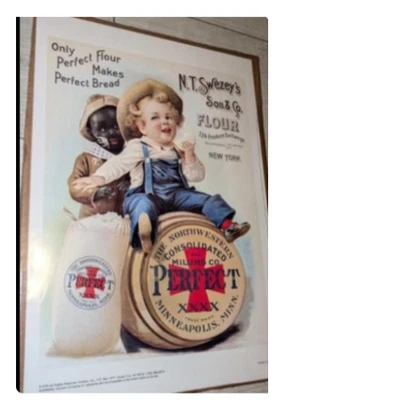 N.T. Swezey's Son & Co. Flour Advertising Sign Poster 1976 Factory Sealed VTG - Image 1 of 2