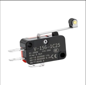 20PCS For OMRON Micro Switch Spdt Hinge Roller Lever 15A V-156-1C25 - Picture 1 of 1
