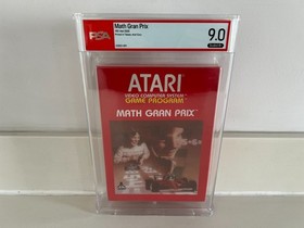 Math Gran Prix (Atari 2600) PSA 9.0 A+ Graded New Sealed CGC VGA WATA 1st Print!