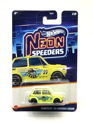 Honda N600 Hot Wheels Walmart Neon Speeders Custom '70 (amarillo) #1 Foto 1 de 2