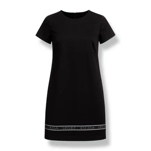 Escada Sport Midikleid blau gemustert Kurzarm Größe XL - Bild 1 von 13