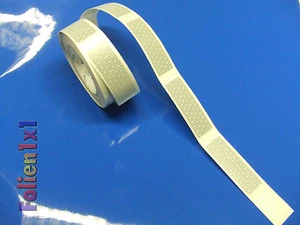 10  Gaps 30 x 90 mm Reflexfolie sequentiert weiß für Polizei-Einsatzfahrzeuge - Bild 1 von 1