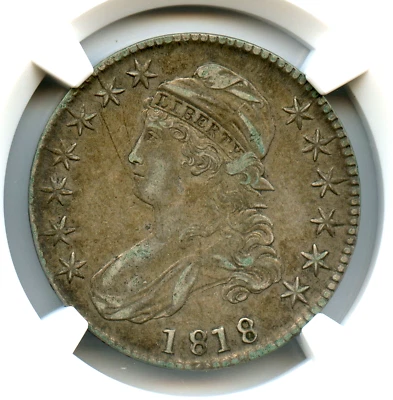1818 Capped Bust Half Dollar, NGC XF40 - Image 1 of 3