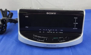 Sony Dream Machine Digital Alarm Clock AM FM Radio Large Display Silver ICF-C492 - Picture 1 of 7