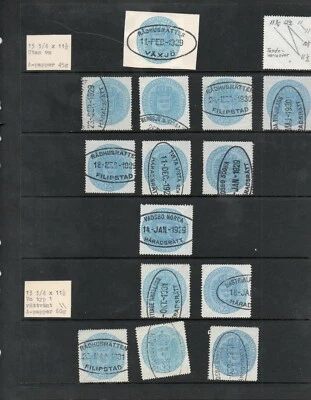 SUECIA: Colección especializada sellos de ingresos hipotecarios 25 öre en 9 páginas, escasos Foto 1 de 4