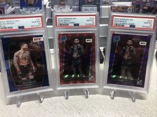 2022 Donruss UFC - Sean Brady - Red /75 & Purple /99 Laser - 3 PSA 10’s RC
