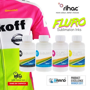 Fluorescent Sublimation Ink for Epson Brother CISS or Refillable Heat Transfer - Picture 1 of 13