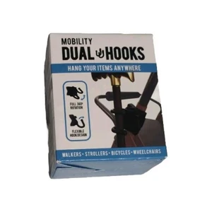 Easy to Use Products Mobility Dual Hooks - Bag Cane or Light Holder - Picture 1 of 5
