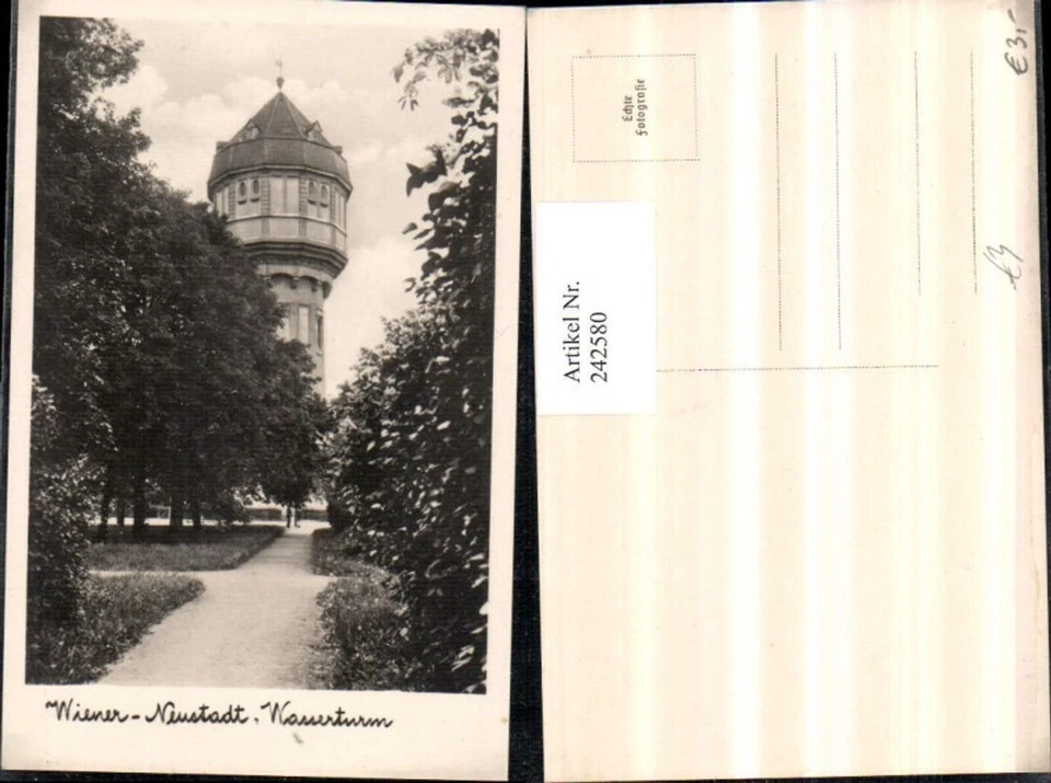 242580,Wiener Neustadt Wasserturm Turm - Bild 1 von 1