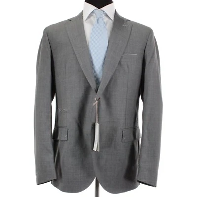 Eleventy Platinum NWT Wool Sport Coat / Blazer Size 54 (44R US) In Solid Gray - Image 1 of 4