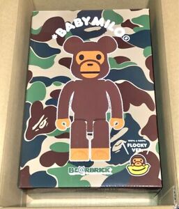 Bape x Medicom Toy Be@rbrick Baby Milo Flocky Ver. 100％ 400％ bearbrick