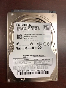 Dell P5WM7 Toshiba MK2565GSX 250GB 5400RPM 2.5" SATA Internal HDD - Picture 1 of 2