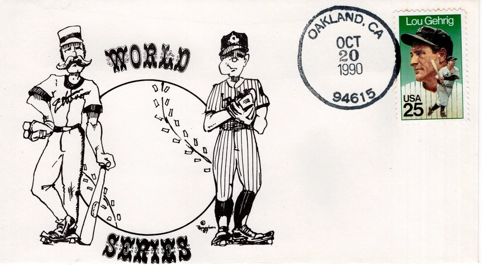 WORLD SERIES,  OAKLAND, CA   1990   FDC19764 - Image 1 of 1