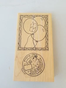 1995 Limited Edition birthday party Rubber stamp 7" x 4" - Picture 1 of 3