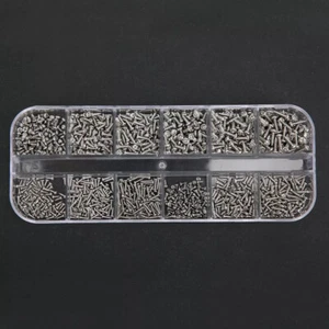 1200pcs Small Micro Tiny Screws Phillips Pan Head Cross Self Tapping M1-M1.7 - Picture 1 of 10