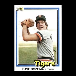 Dave Rozema 1981 Donruss Detroit Tigers #9 NM+ Vintage!