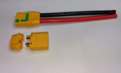 1 x XT90s Buchse/Stecker Set Antiblitz  Weiblich mit 10cm Silikon Kabel 10AWG  - Bild 1 von 2