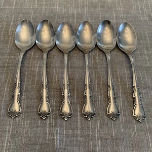 Stanley Roberts Rogers Delight 6 Soup Spoons Stainless - Picture 1 of 6