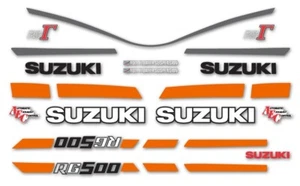 1986 RG500 Gamma - white & red decal set - Picture 1 of 1