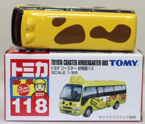 Tomica 118 Toyota Coaster Kindergarten Bus New Car Seal - Picture 1 of 5