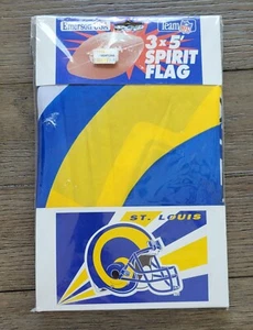 Bandera de colección St. Louis Rams 3x5 Spirit Flag LA Rams 1995 bandera del equipo Emerson EE. UU. - Imagen 1 de 2